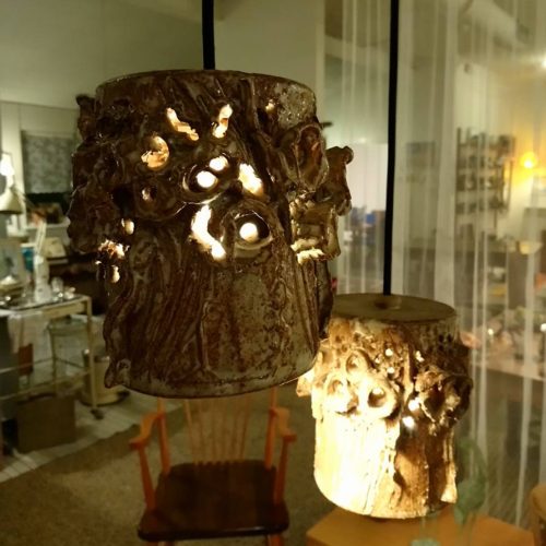 Bodil Marie Nielsen retro keramik lamper – sæt