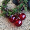 Skønne røde julekugler