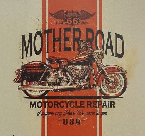 Mother Road 66 metalskilt