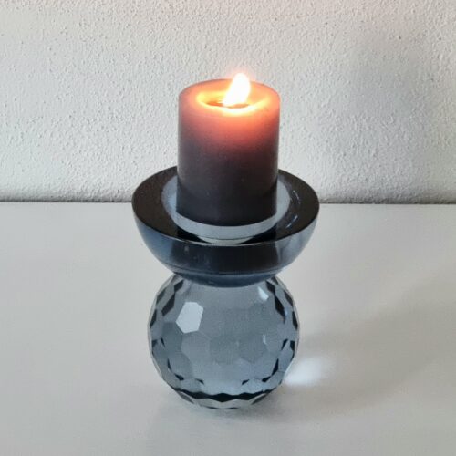 Smuk blå glasstage