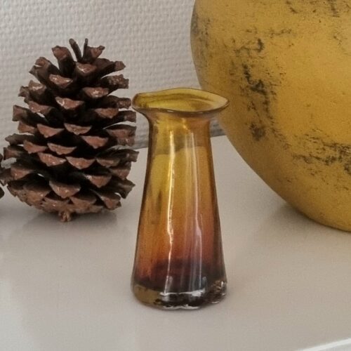 Krokusglas brunt/gult – smukt i farven