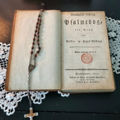 Antik salmebog fra år 1800