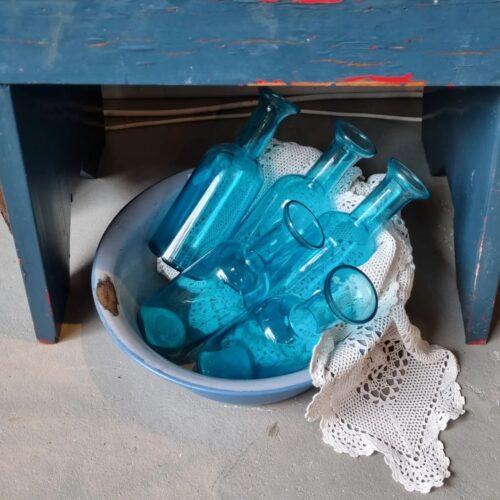 Flot blå flaske - recycled