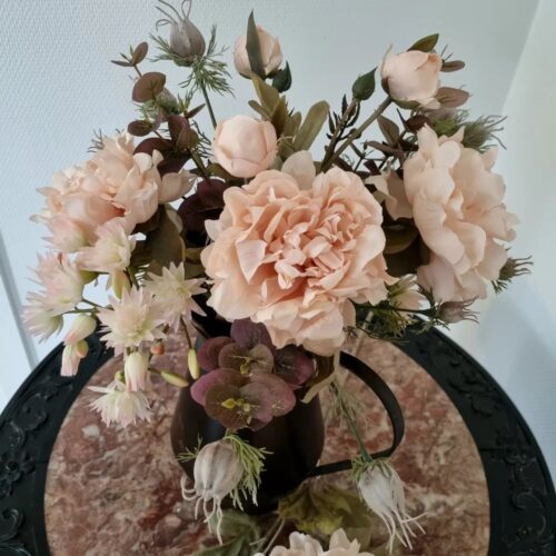 Tørret Pæon – sart rosa blomsterhoved