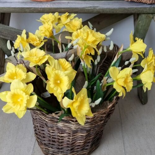 Påskelilje buket – 7 stk. smukke gule blomster