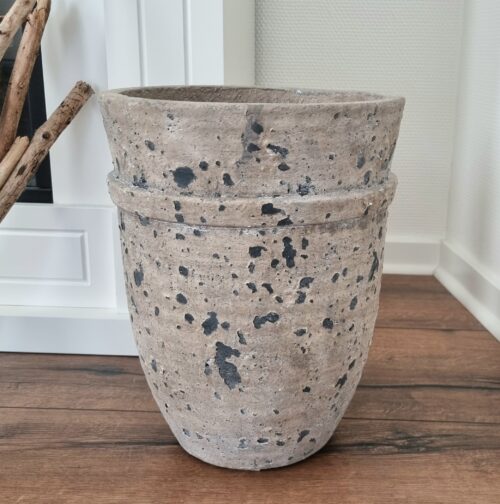 Stor krukke / gulvvase i stenlook