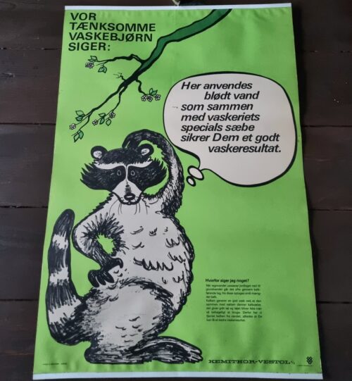Gammel vaskeriplakat