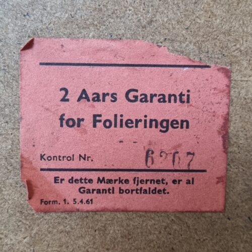 Flot spejl med teak ramme