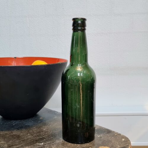 Flot gammel dansk ølflaske – i fin stand