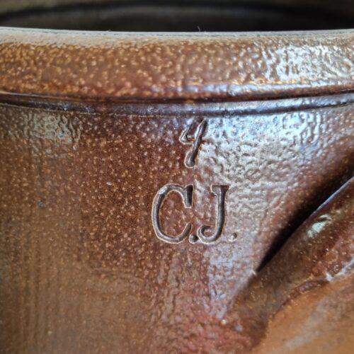 Syltekrukke 4 l. smuk mørkebrun med greb