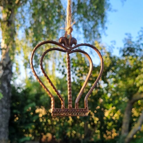 Rustik julepynt – Kongekrone – recycled jern