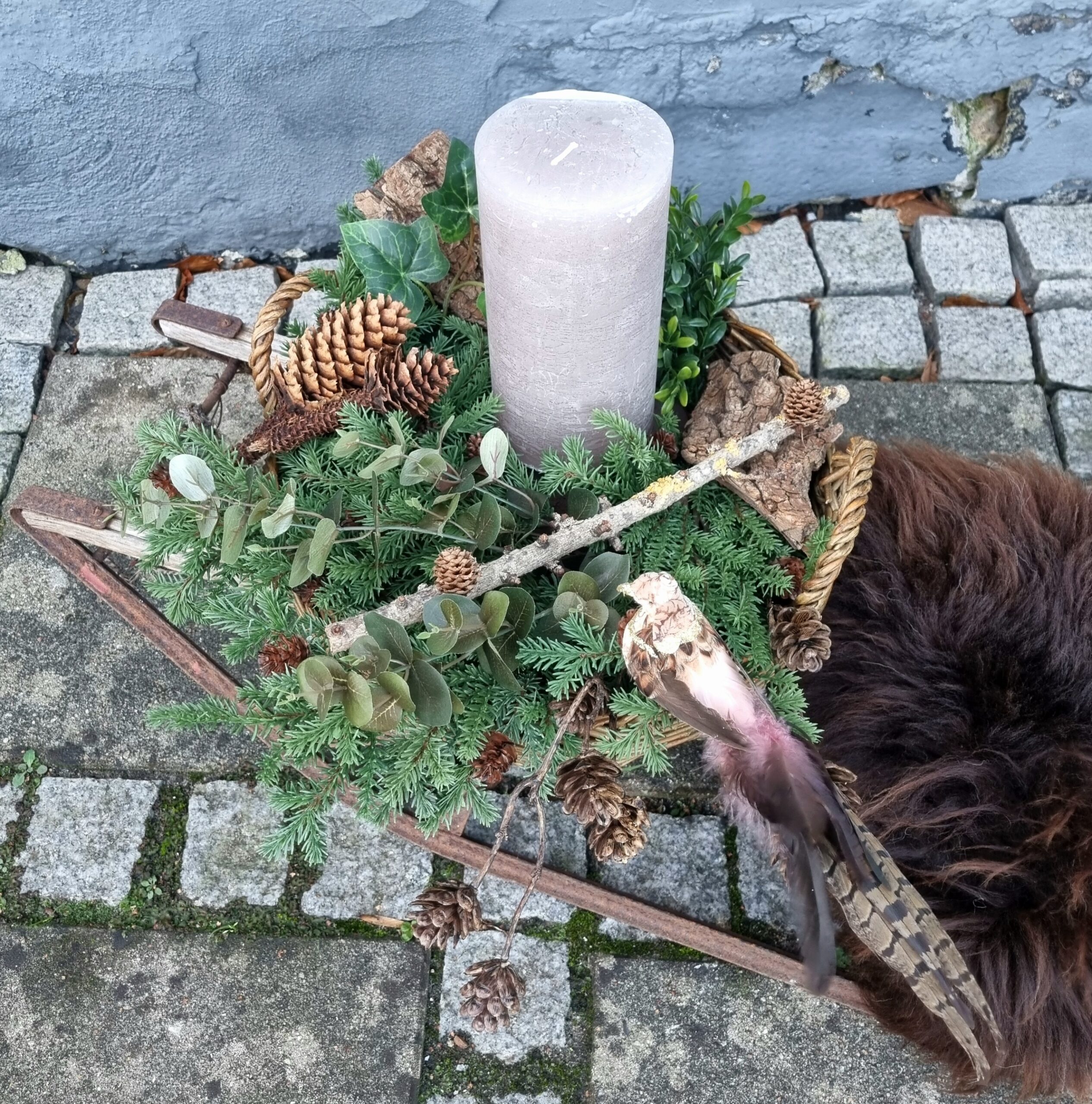 Smuk dekoration med grangrene