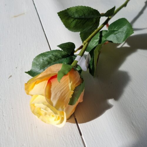 Roser gule langstilkede 50 cm – flotte naturtro
