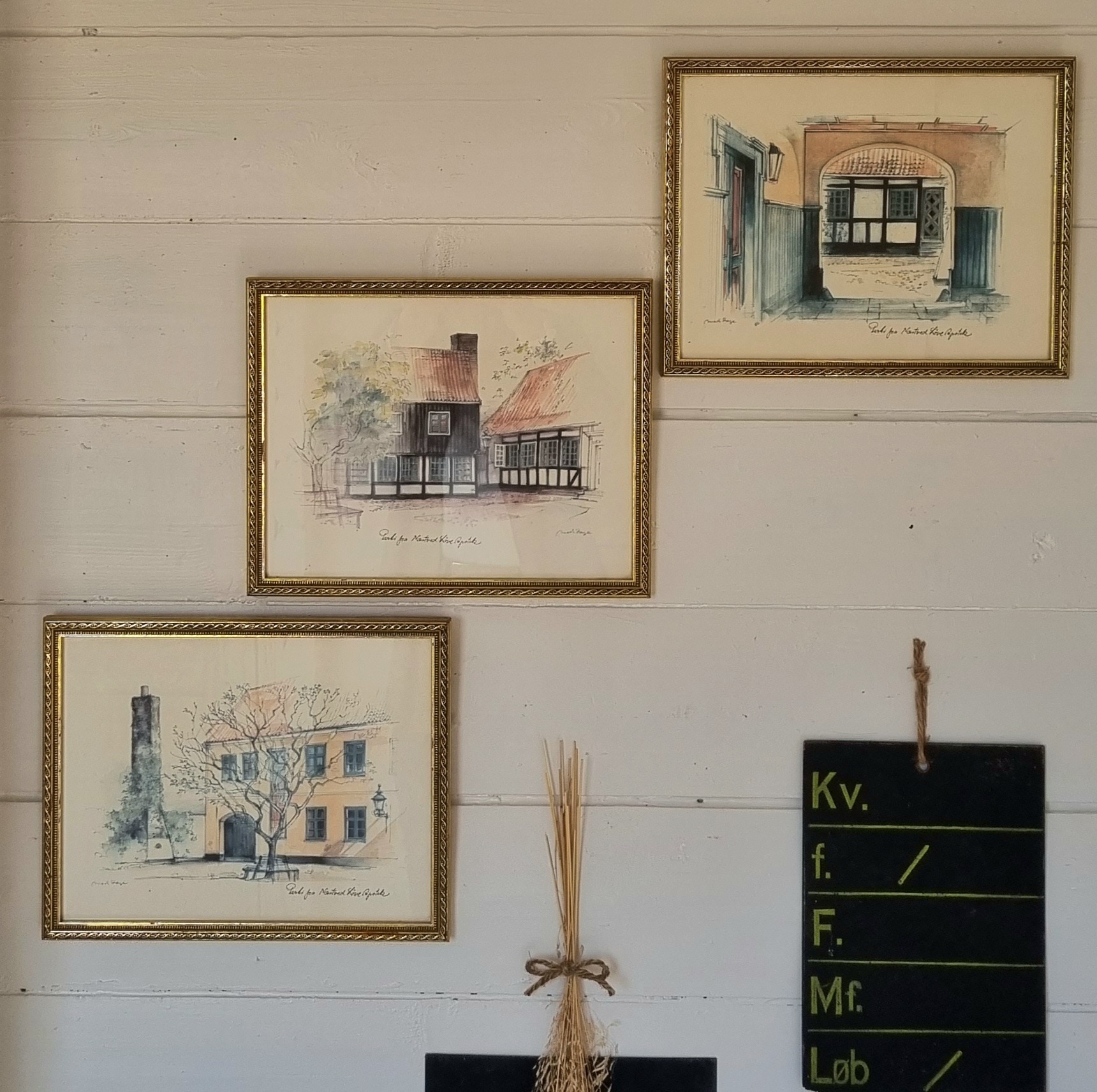 Mads Stage billeder i fine rammer - "Løve Apotek, Næstved"