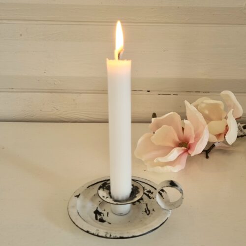 Sød Kammerstage i hvidt metal