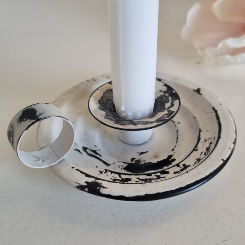 Sød Kammerstage i hvidt metal