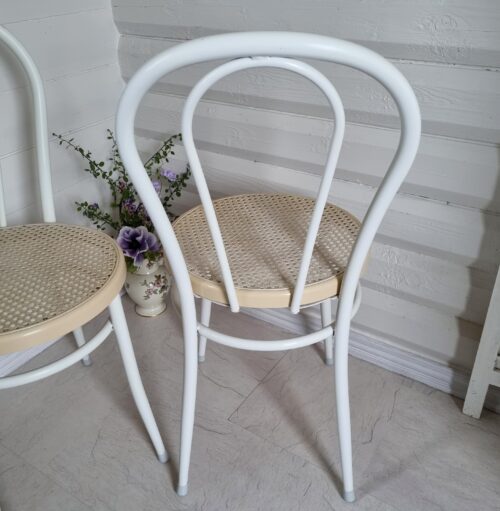 Flot café stol med fransk flet