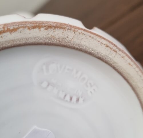 Hvid Løvemose kande