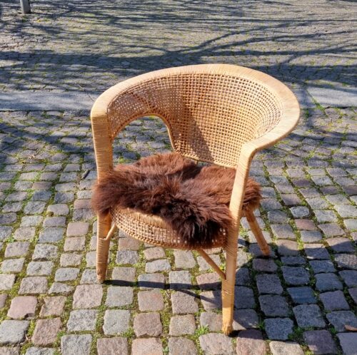 Kurvestol i flet - i fin stand