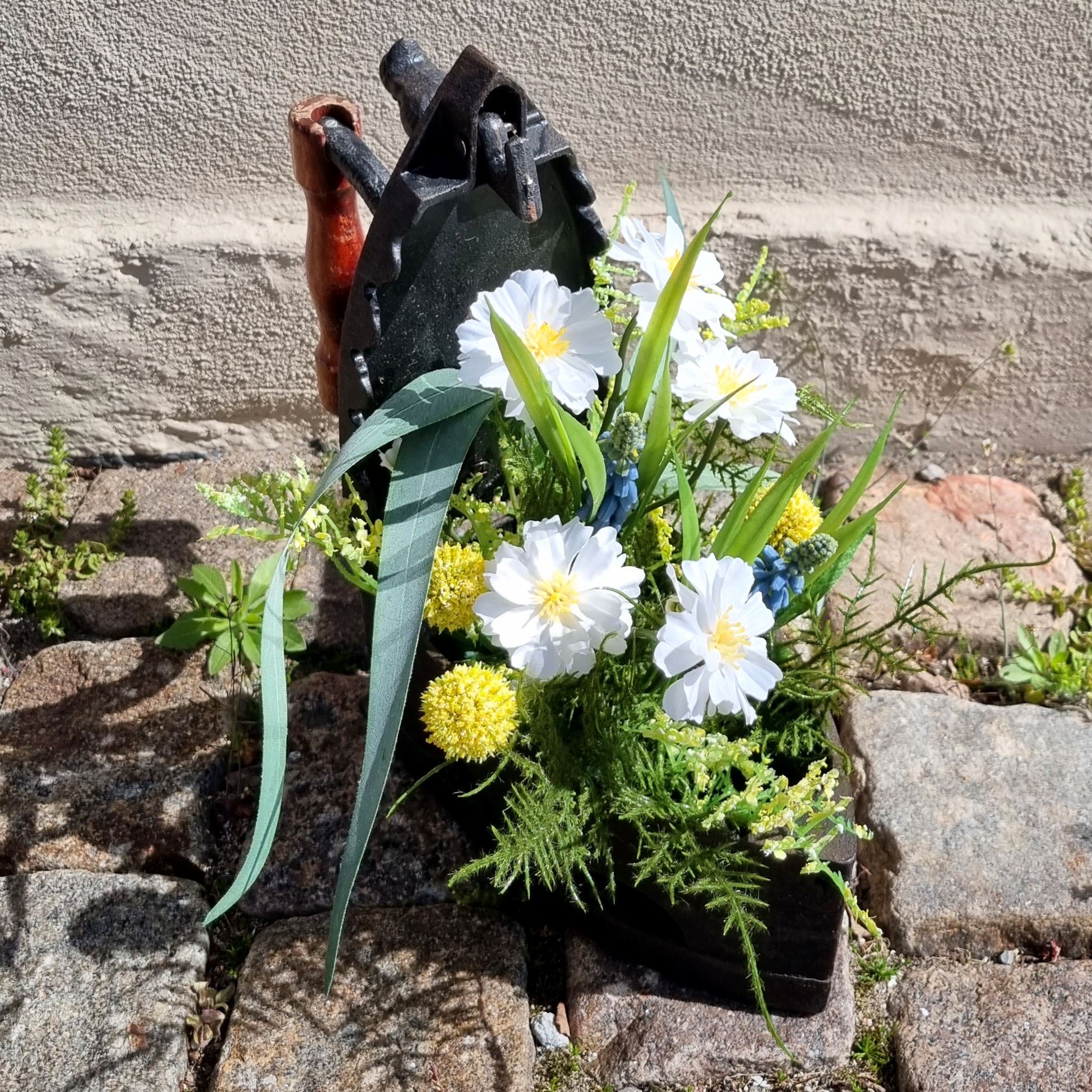 Rustikt gammelt strygejern