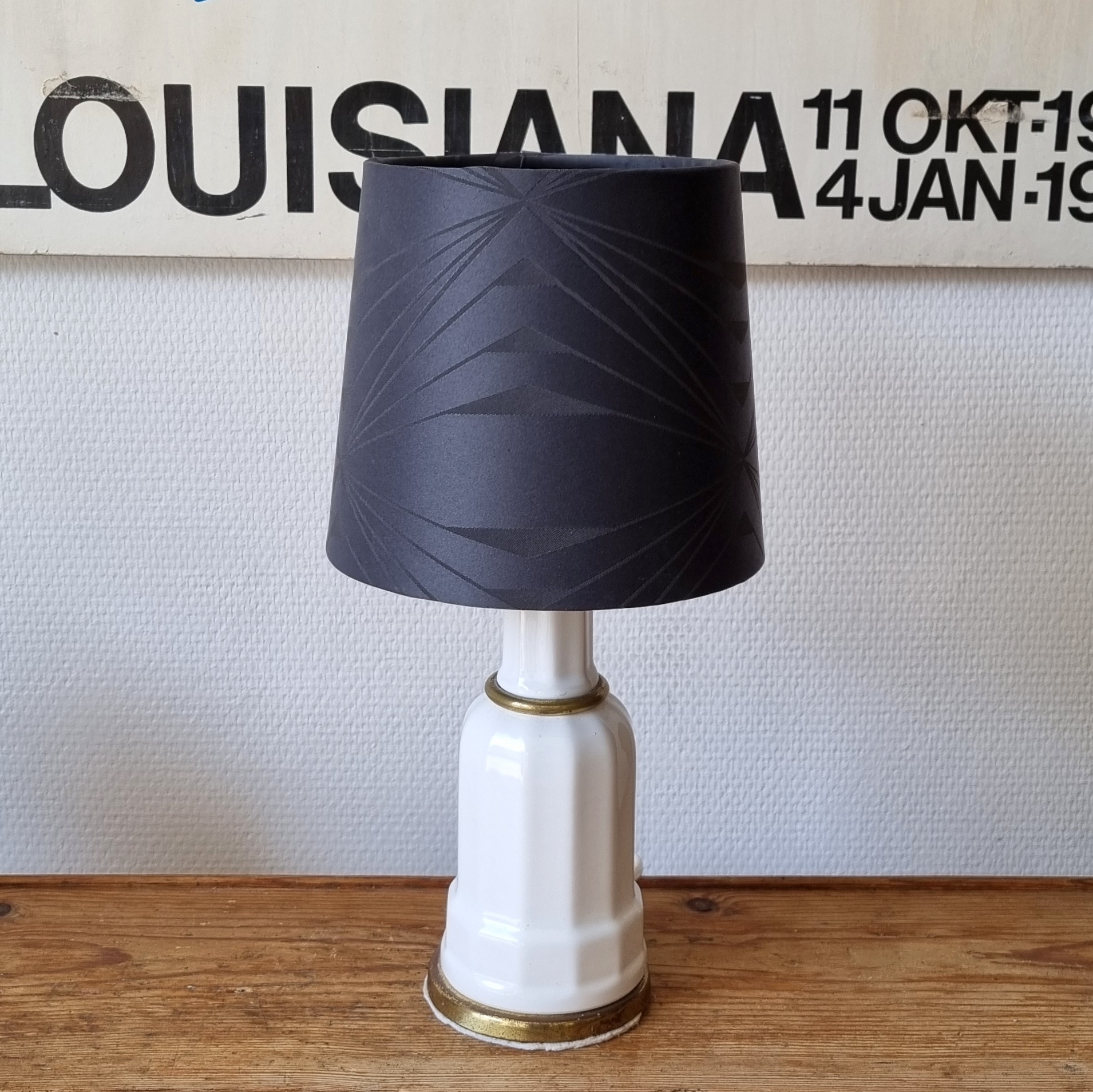 Smuk hvid Heiberg lampe