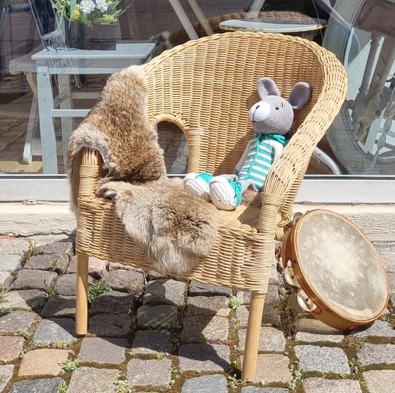 Børne kurvestol i fin stand
