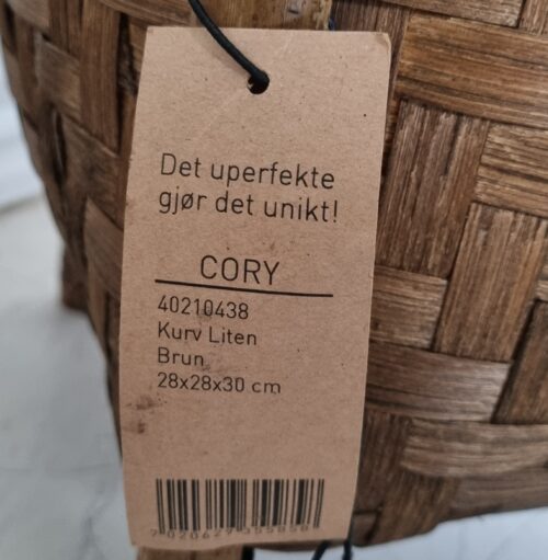 Flot norsk håndlavet spånkurv med ben - lille - Image 5