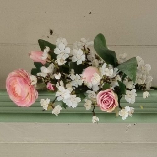 Kirsebærgrene med fine hvide blomster – 60 cm