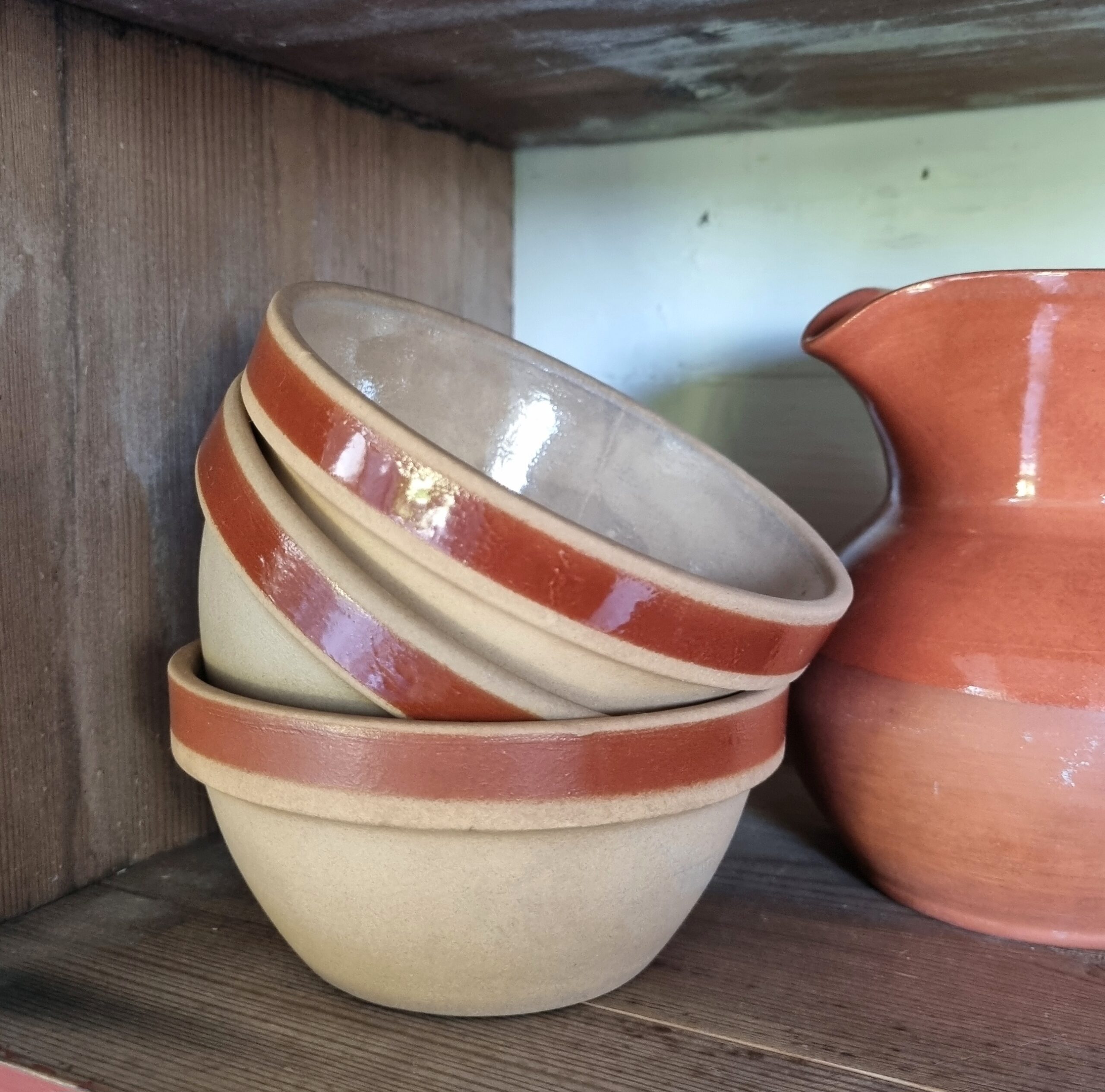 Smuk fransk lerskål - Gres Gien