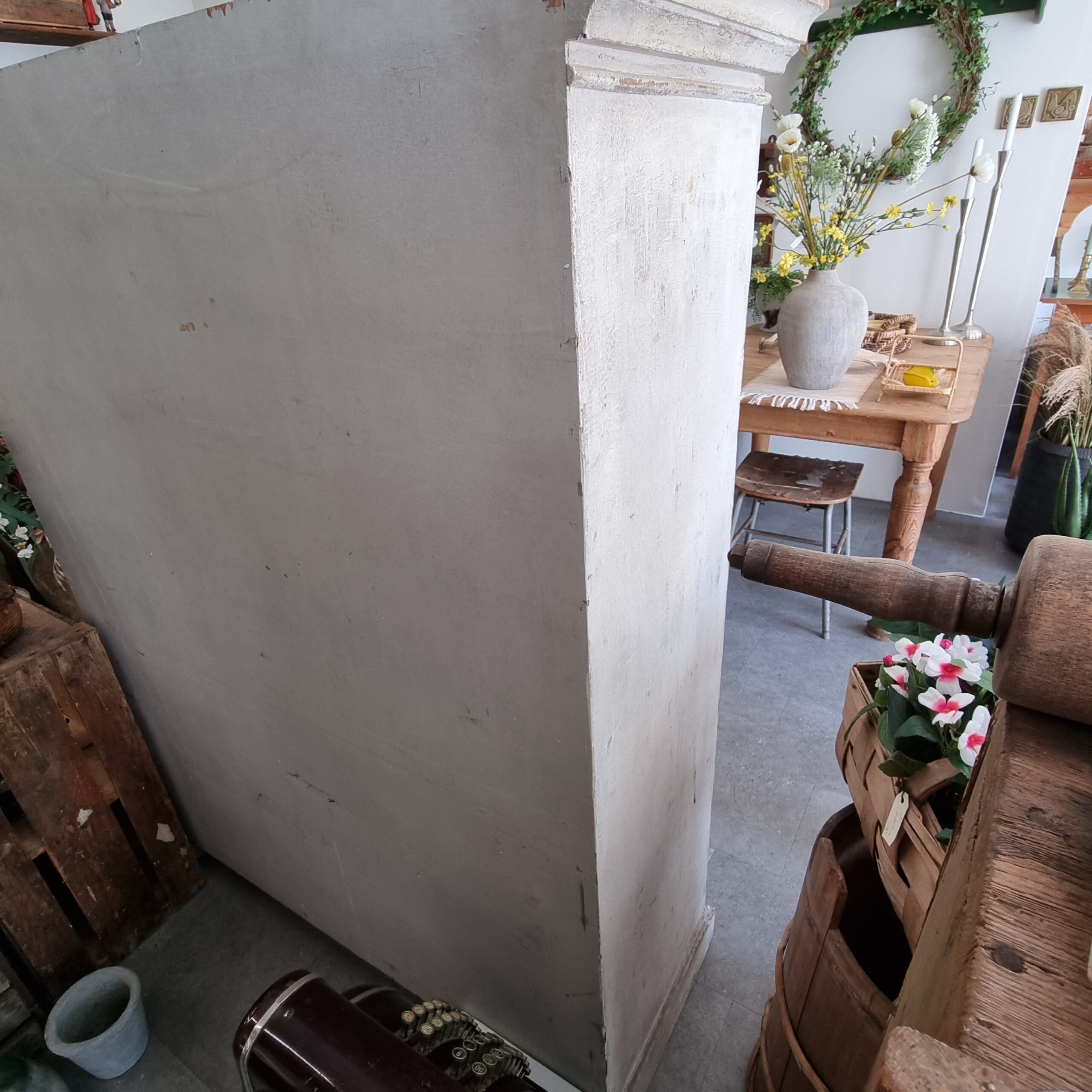 Stort rustikt skab med fin afskalnings effekt - Billede 7