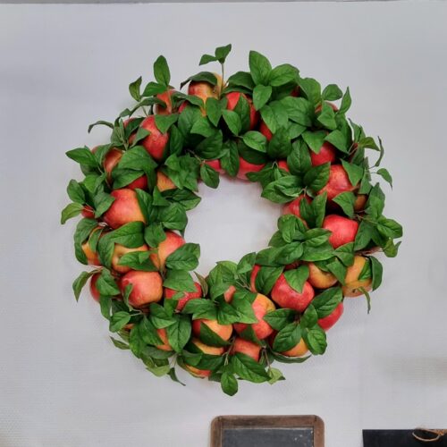 Kæmpestor Æble krans med flotte røde æbler