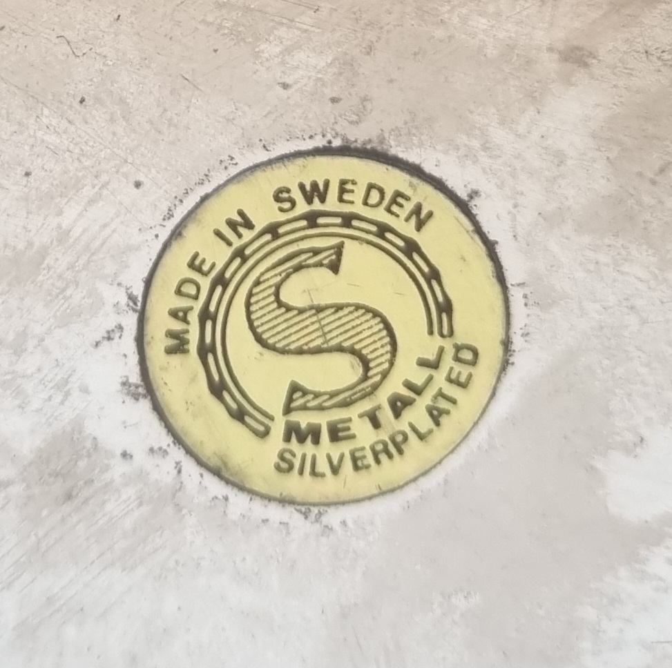 Smukt pletsølv fad