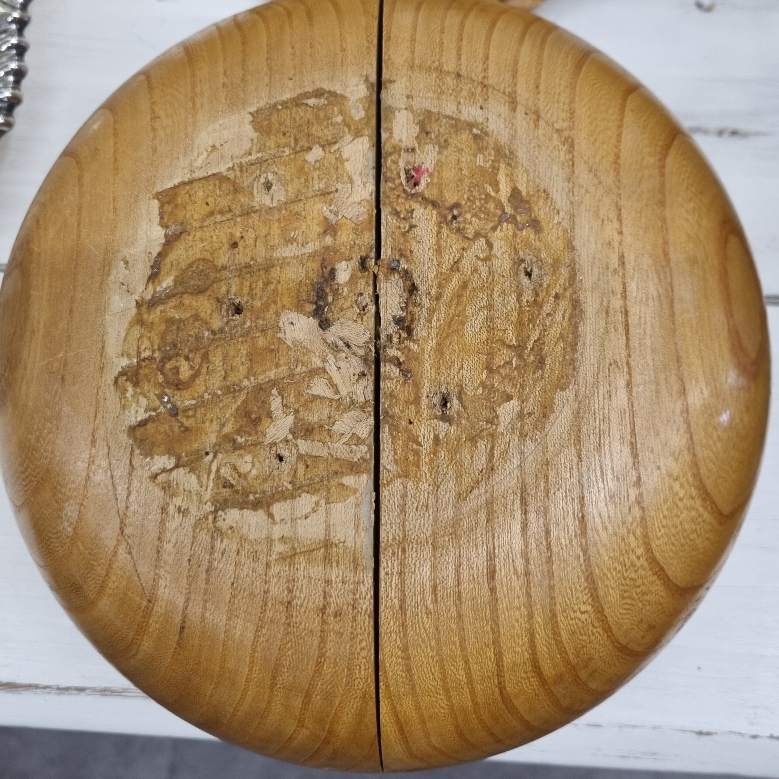 Antik svensk træ krukke