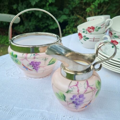 Smukt sukker/fløde sæt i glas – romantisk og elegant