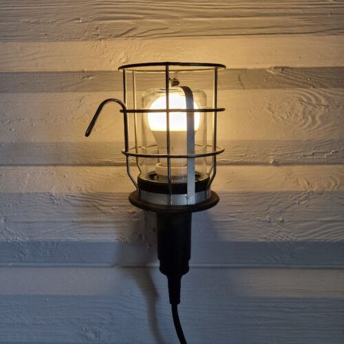 Løbelampe / værkstedslampe med gummikabel