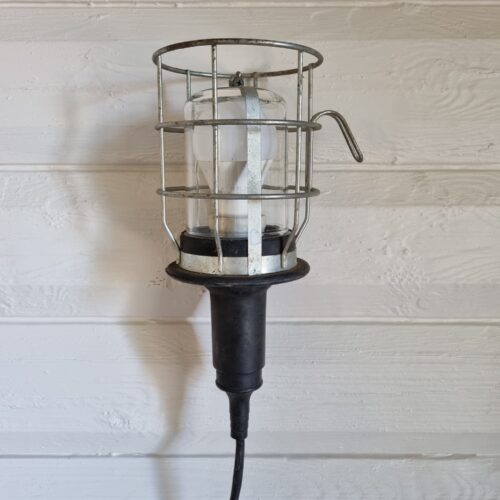 Løbelampe / værkstedslampe med gummikabel