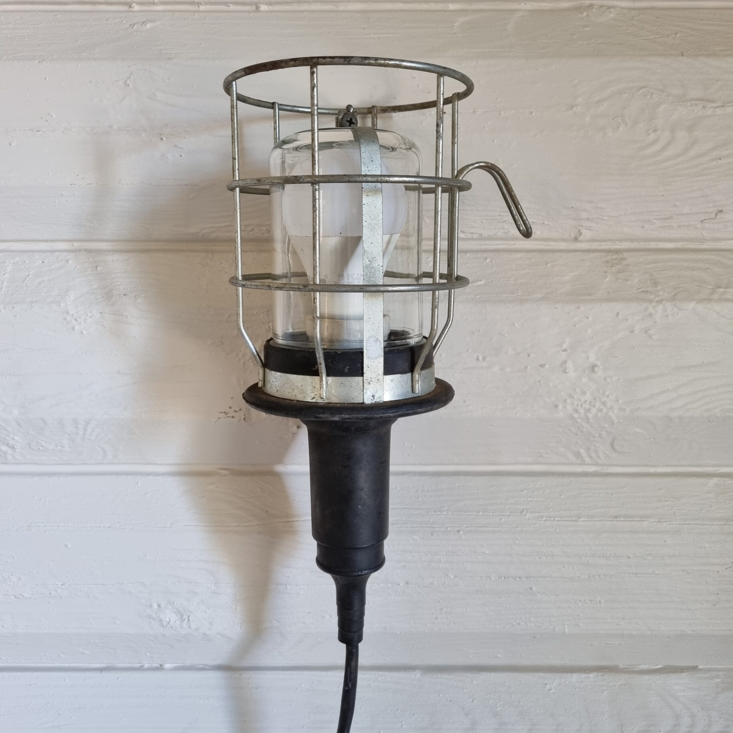 Løbelampe / værkstedslampe med gummikabel