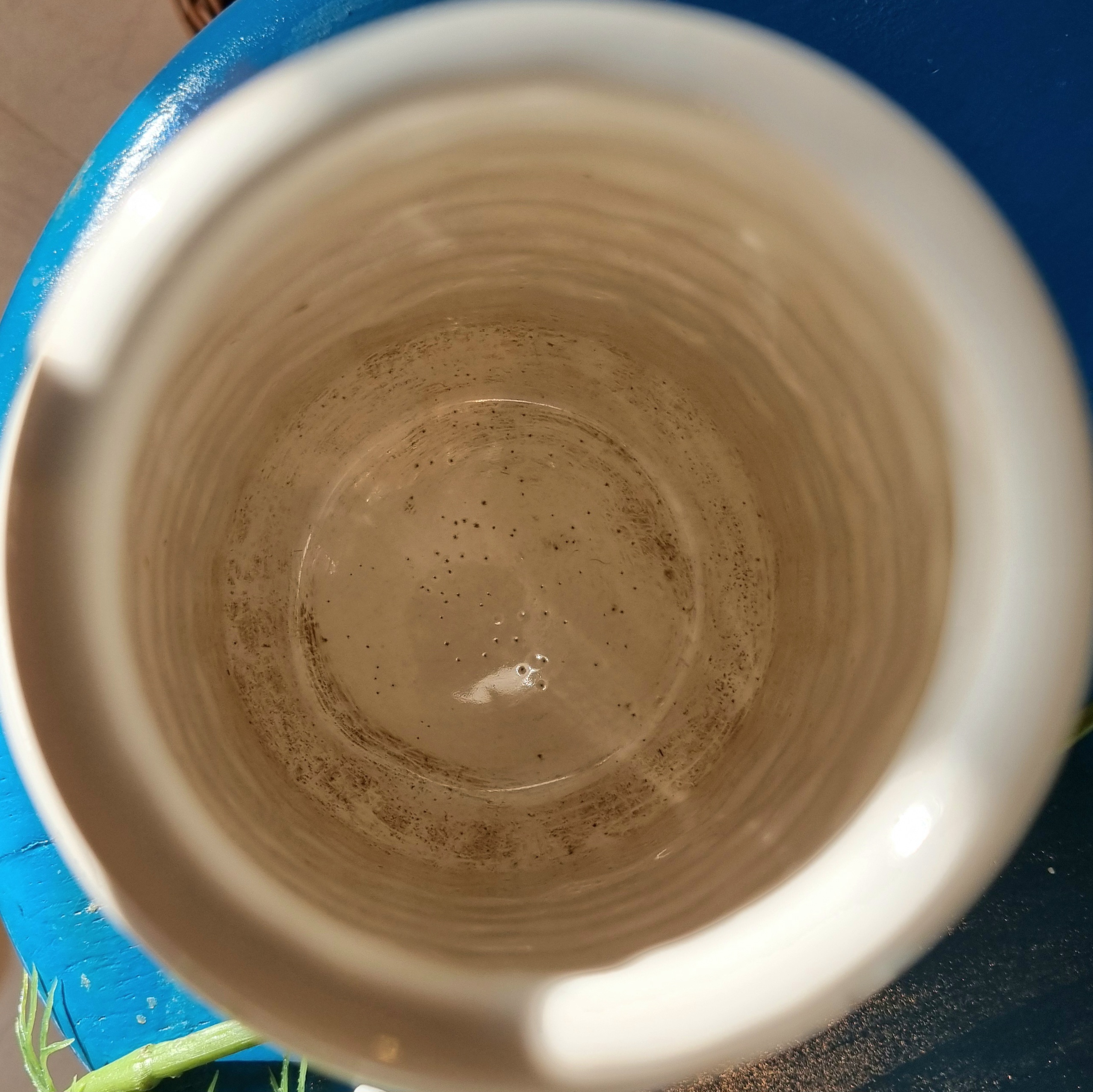Flot hvid retro keramik vase