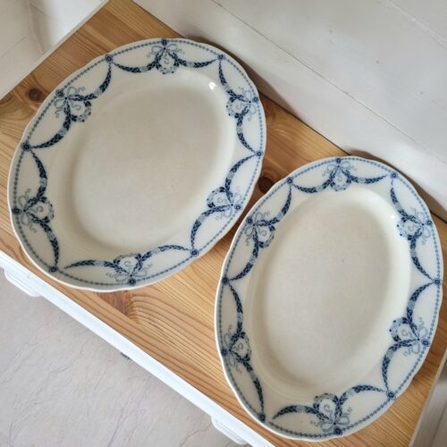 Antikt Gustafsberg Hannibal ovalt fad i flot stand