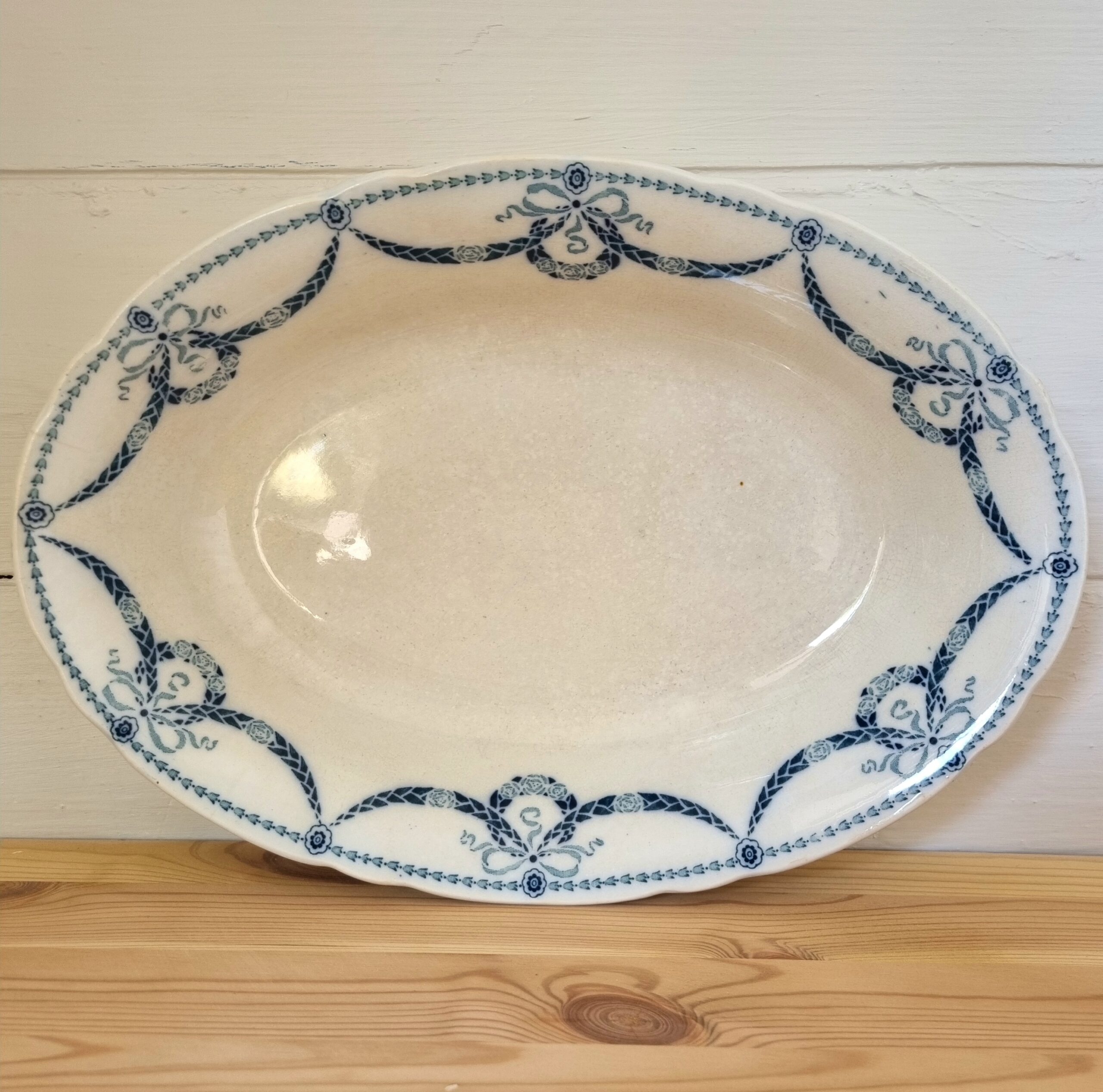 Antik Gustafsberg Hannibal oval skål