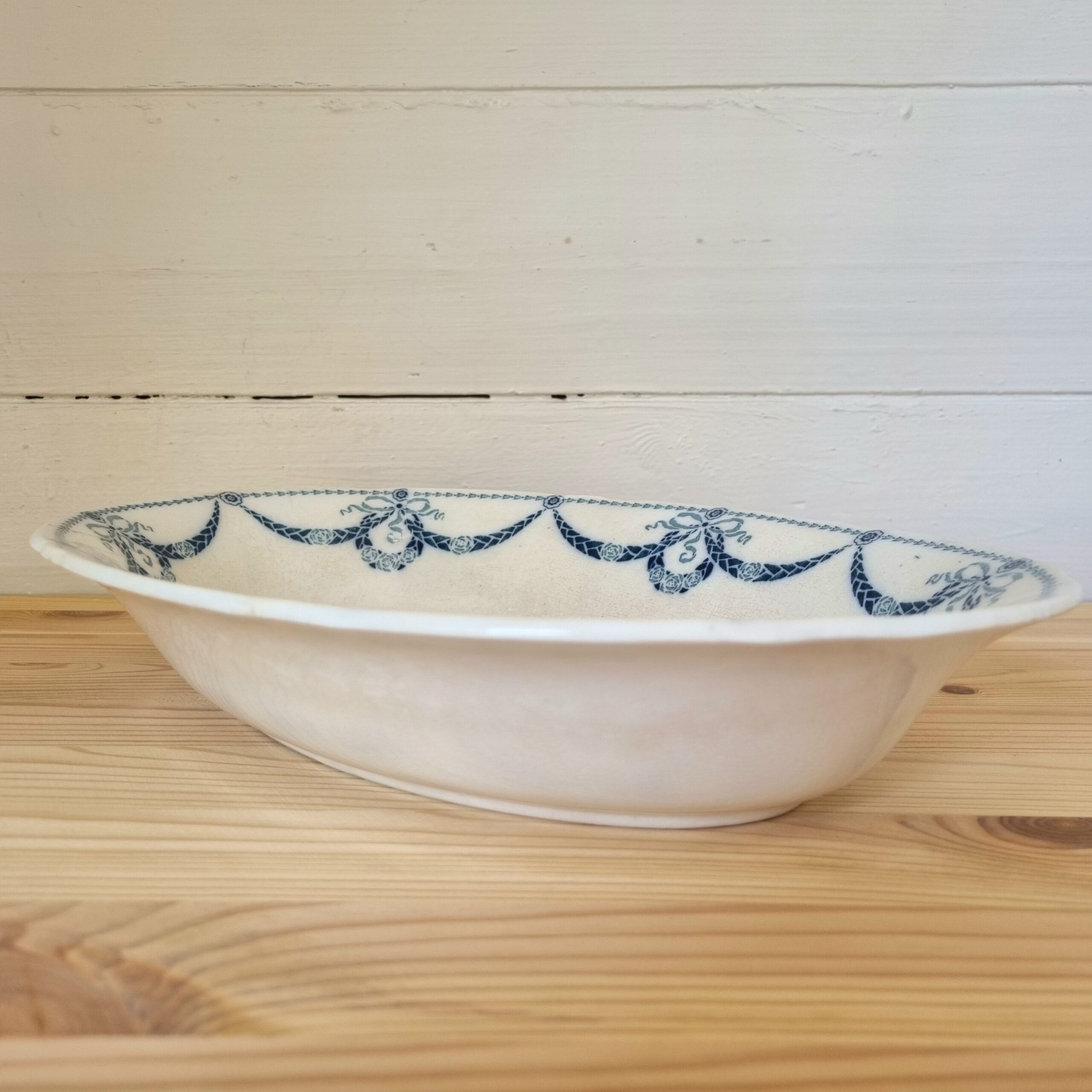 Antik Gustafsberg Hannibal oval skål