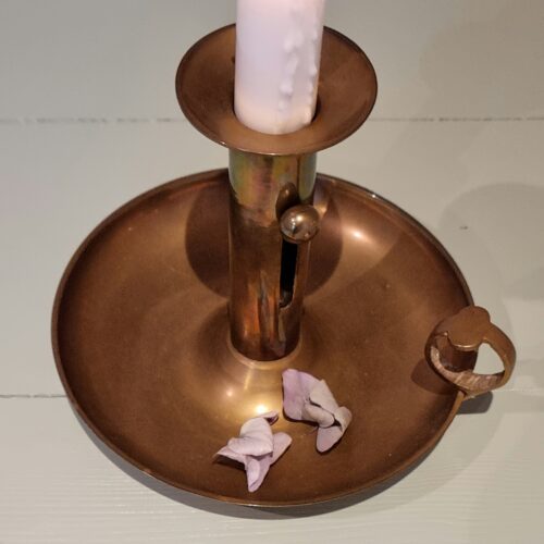 Sød Kammerstage i messing med hejs