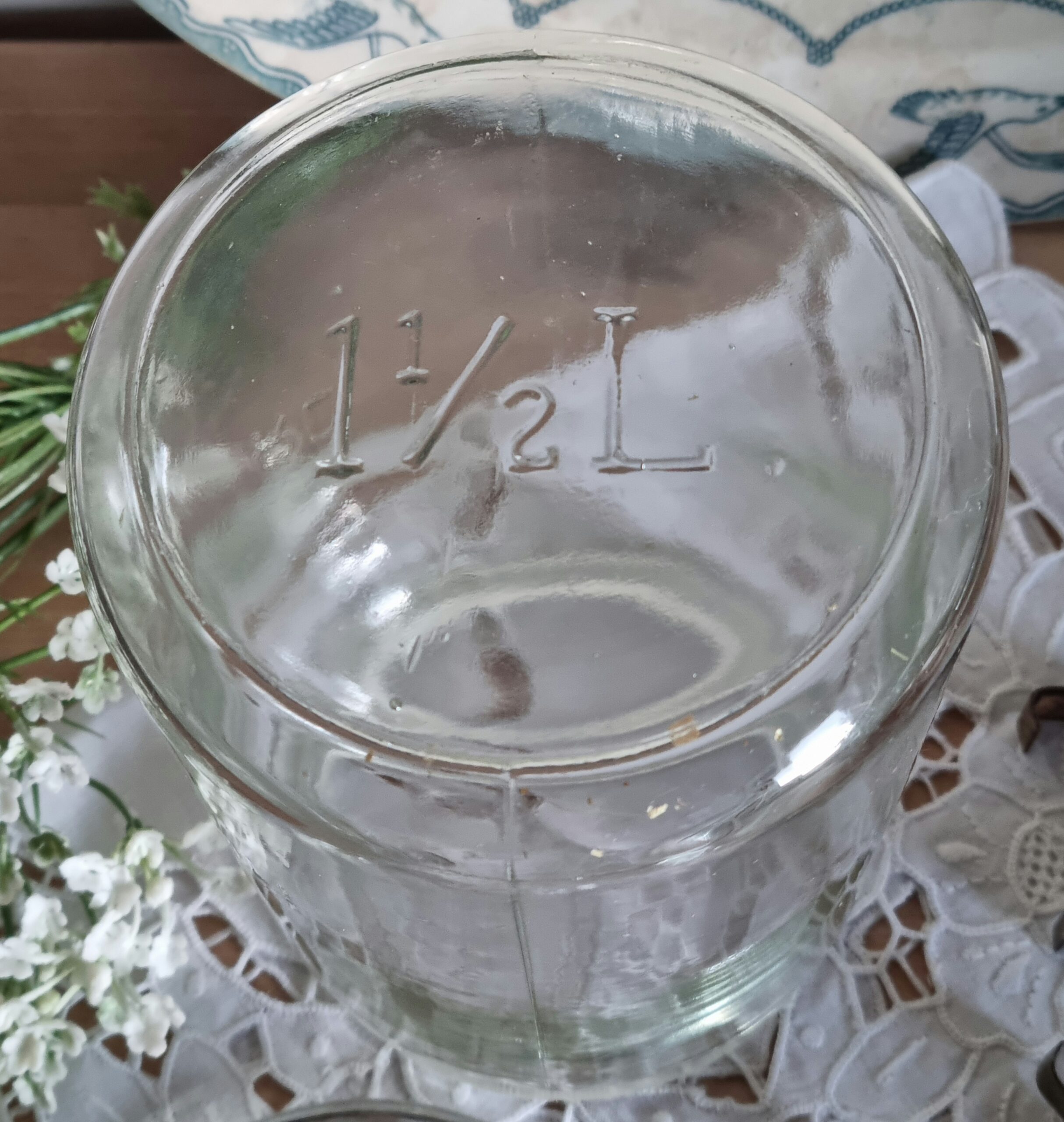 Fint gammelt sylteglas