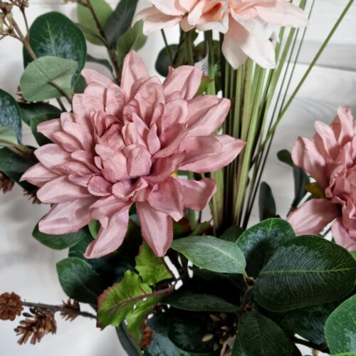 Dahlia fin gammelrosa – flot blomsterstilk