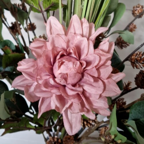 Dahlia fin gammelrosa – flot blomsterstilk