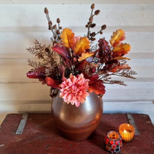 Dahlia fin orange – flot blomsterstilk