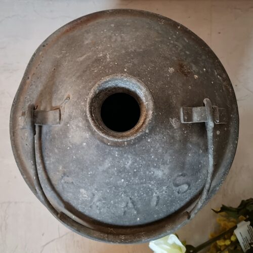 Rustik og dekorativ zink dunk med hank