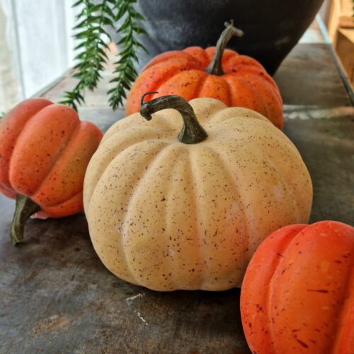 Flotte kunstige Græskar – lyse stor str.