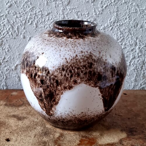 Flot retro keramikvase W-Germany i smuk glasur