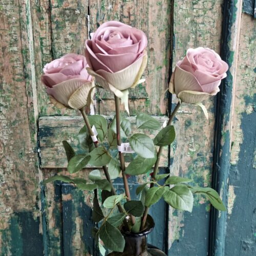 Smuk gammelrosa rose 75 cm – meget elegant
